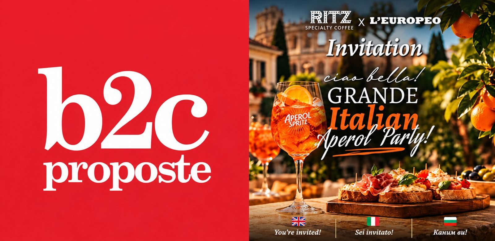 GRANDE PARTY ITALIANO PER I 18 ANNI DI THE RITZ SPECIALTY COFFEE